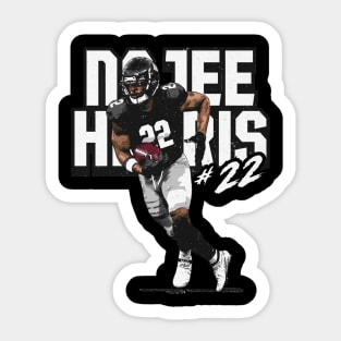 Najee Harris Pittsburgh Name Number Sticker